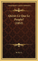 Qu'est-Ce Que Le Peuple? (1852)