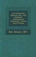Der Octavius Des Minucius Felix