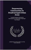 Empowering Communities in Disadvantaged Urban Areas