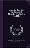 Memorial Exercises for President Mckinley, September 20, 1901