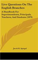 Live Questions On The English Branches