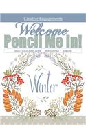 Welcome Winter Adult Colouring Book Doodle Pad Europe