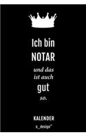 Kalender für Notare / Notar / Notarin: Immerwährender Kalender / 365 Tage Tagebuch / Journal [3 Tage pro Seite] für Notizen, Planung / Planungen / Planer, Erinnerungen, Sprüche