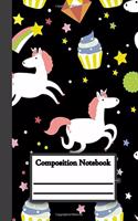 Composition Notebook: Unicorn Wide Ruled Journal for Boys Girls Kids Women Teens! Blank Wide Lined Journal for School and College Writing or Notes: Teacher Daily Creative