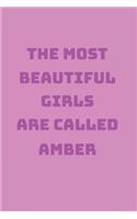 Amber Girl Woman Notebook