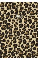 Jael: Personalized Notebook - Leopard Print (Animal Pattern). Blank College Ruled (Lined) Journal for Notes, Journaling, Diary Writing. Wildlife Theme Des