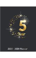 2020 - 2024 Five Year Planner: 60 Monthly Planners Schedule Organizer 60 Months Calendar, 5 Year Monthly Appointment Notebook, Agenda Schedule Organizer Logbook and Business Plann