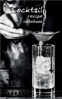Cocktail recipe notebook