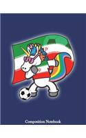 Composition Notebook: Iranian Inspired Dabbing Unicorn Notebook (Composition Book Journal) (8.5 x 11 Large)