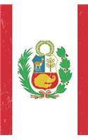 Peru Flag Journal: Peru Travel Diary, Peruvian Souvenir Book, Lined Journal to Write in