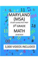 3rd Grade MARYLAND MSA, 2019 MATH, Test Prep