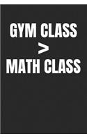 Gym Class > Math Class