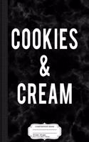 Cookies and Cream Costume Composition Notebook: College Ruled 93/4 X 71/2 100 Sheets 200 Pages for Writing