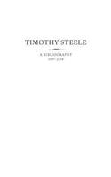 Timothy Steele: A Bibliography 1957-2018