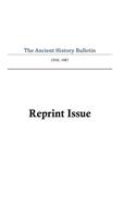 Ancient History Bulletin Volume One