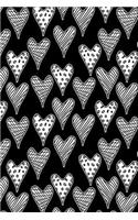 Journal Notebook Abstract Hearts Pattern 2: 110 Page Lined and Numbered Journal With Index Pages In Portable 6 x 9 Size, Perfect For Writing, Taking Notes, List Making, Journaling and Doodling(39 My Favorite Lined Journal 2)