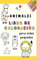 Libro para colorear de animales para niños pequeños