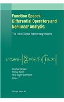 Function Spaces, Differential Operators and Nonlinear Analysis: The Hans Triebel Anniversary Volume