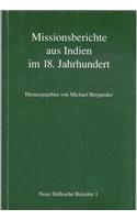 Missionsberichte Aus Indien Im 18. Jahrhundert