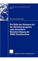 Rolle Des Volumens Bei Der Aktienkursprognose Unter Besonderer Berücksichtigung Der Avas-Transformation