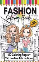 Fashion Coloring Book for Girls, 300 Pages