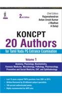 KONCPT: 20 Authors for Tamil Nadu PG Entrance Examination (Volume I)