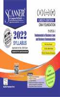 Fundamentals of Business Laws and Business Communication (Paper 1 | CMA Foundation) Scanner - Including questions and solutions | 2022 Syllabus | Applicable for December 2024 Exam | Green Edition