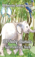 100 Baby Animals Kids Coloring Book 100 Amazing Coloring Images