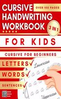 Cursive Handwriting Workbook For Kids