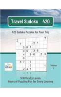 Travel Sudoku: Puzzle Book Gift Idea for Camping, Road Trip, Vacation, Holidays, Airports, Flights - Fun Birthday, Christmas Travel Book for Him Her(1 Travel Sudoku)