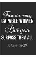 There Are Many Capable Women But You Surpass Them All! Proverbs 31