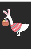 Easter Notebook - Easter Duck Duck Journal - Easter Gift for Animal Lover - Duck Diary