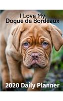 I Love My Dogue de Bordeaux: 2020 Daily Planner