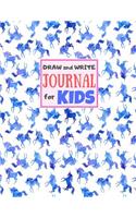 Draw and Write Journal for Kids: Cute Unicorn Matte Cover Design for Drawing, Creative Writing, Doodling, Creating Your Own Story, Illustration Book and Diary (Perfect Gift for Kids