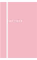 Notebook: Classic Red Blank Lined Journal Notebook (6 x9 inches) - 110 Pages(23 Classic)