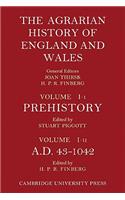 Agrarian History of England and Wales: Volume 1, Prehistory to Ad 1042