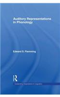 Auditory Representations in Phonology