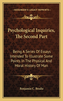 Psychological Inquiries, The Second Part