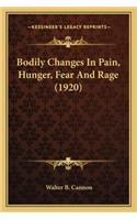 Bodily Changes in Pain, Hunger, Fear and Rage (1920)