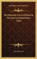 The Dispersion Curves Of Rosin In The Solid And Melted States (1902)