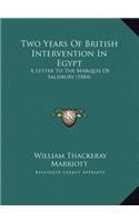 Two Years Of British Intervention In Egypt