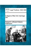 Digest of the Irish Marriage Law.