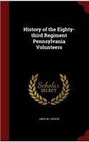 History of the Eighty-third Regiment Pennsylvania Volunteers