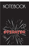OPERATOR Notebook, Simple Design: Notebook /Journal Gift, Simple Cover Design,100 pages, 6x9, Soft cover, Mate Finish
