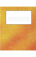 Orange Composition Notebook: Wide Ruled Notebook Lined School Journal - 110 Pages - 7.5 x 9.25" - Children Kids Girls Boys Teens Women Wide Ruled School Composition Books