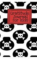 Gratitude Journal for Kids: Pirate Skull Crossbones Themed Guided Journal Notebook Diary to Teach Children Boys Girls to Practice Express Mindfulness by Recording, Writing Than