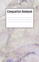 Composition Notebook: Rock Stone Faux Sparkles