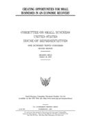Creating opportunities for small businesses in an economic recovery