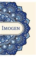 Mandala Notebook with Personalized Monogram Imogen