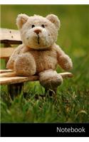Notebook: Teddy, Stofftier, Lustig, Teddybär Notizbuch / persönliches Tagebuch / Schreibheft / Logbuch / Planer / Vokabelheft / Notizen - 6 x 9 Zoll (15,24 x 